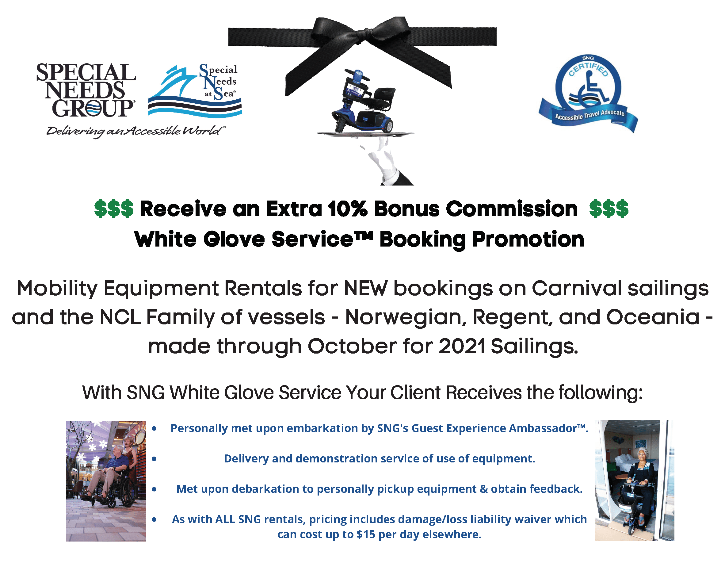 White Glove Service™ Booking Promotion Special Needs Group