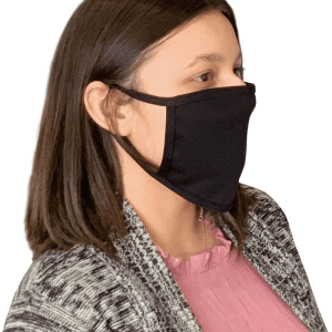 Reusable 100% Cotton Face Mask, Black 1 count